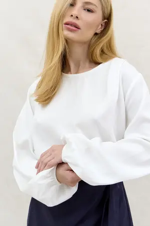 BLUSA MANGA LONGA OFF WHITE