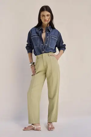 CALÇA RETA VERDE MENTA