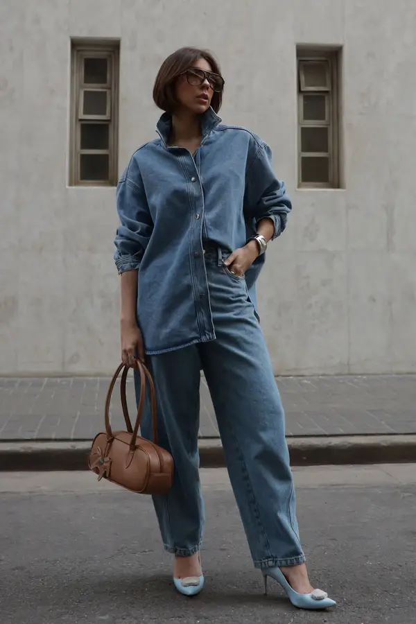 CALÇA JEANS BALLOON DENIM MÉDIO