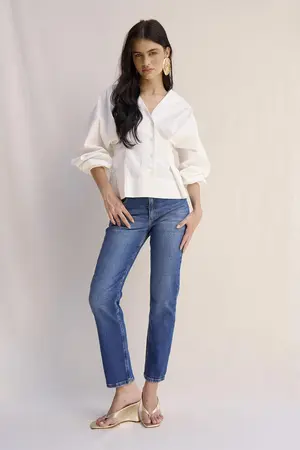 CALCA JEANS SKINNY COMFORT DENIM MÉDIO