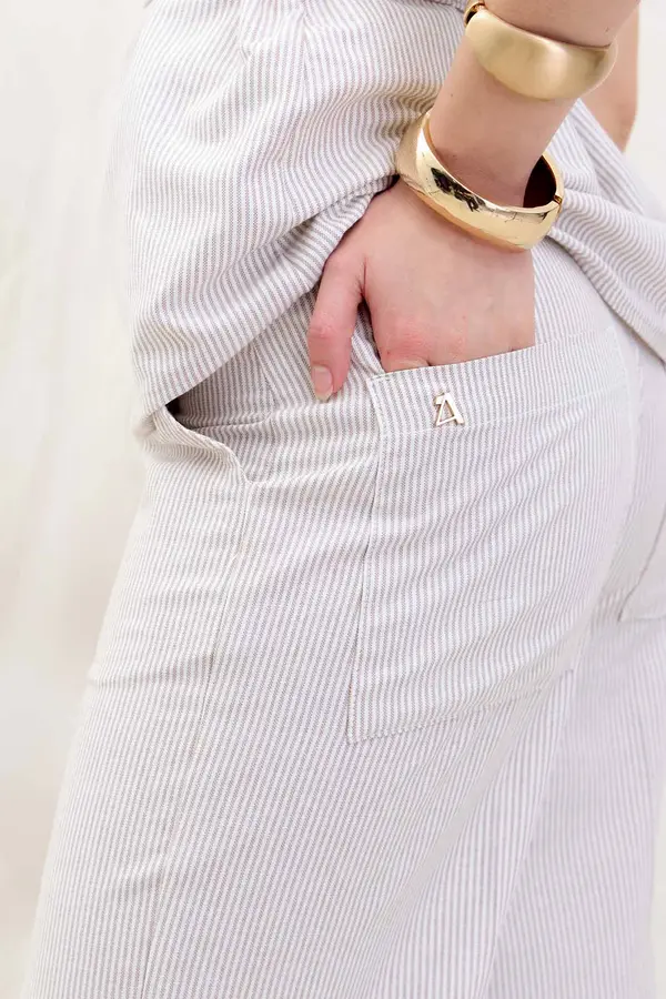 CALÇA PANTALONA LISTRADA