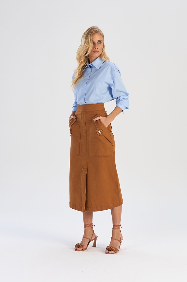 SAIA MIDI COM BOLSOS - SAIA MIDI COM BOLSOS - L'Accord