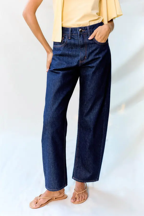 CALÇA JEANS BALLOON SLIM DENIM ESCURO