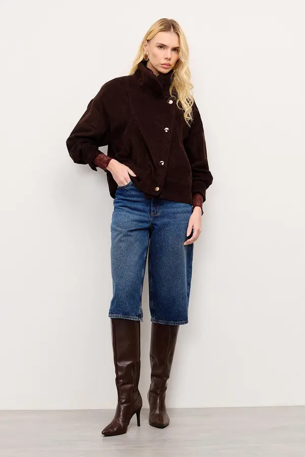 BERMUDA JORTS JEANS DENIM ESCURO