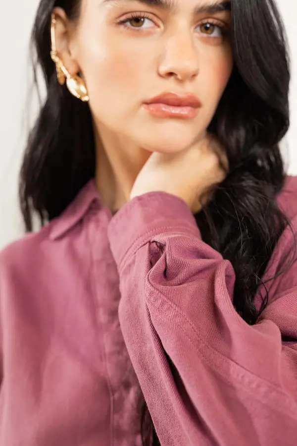 CAMISA DE SARJA MARSALA